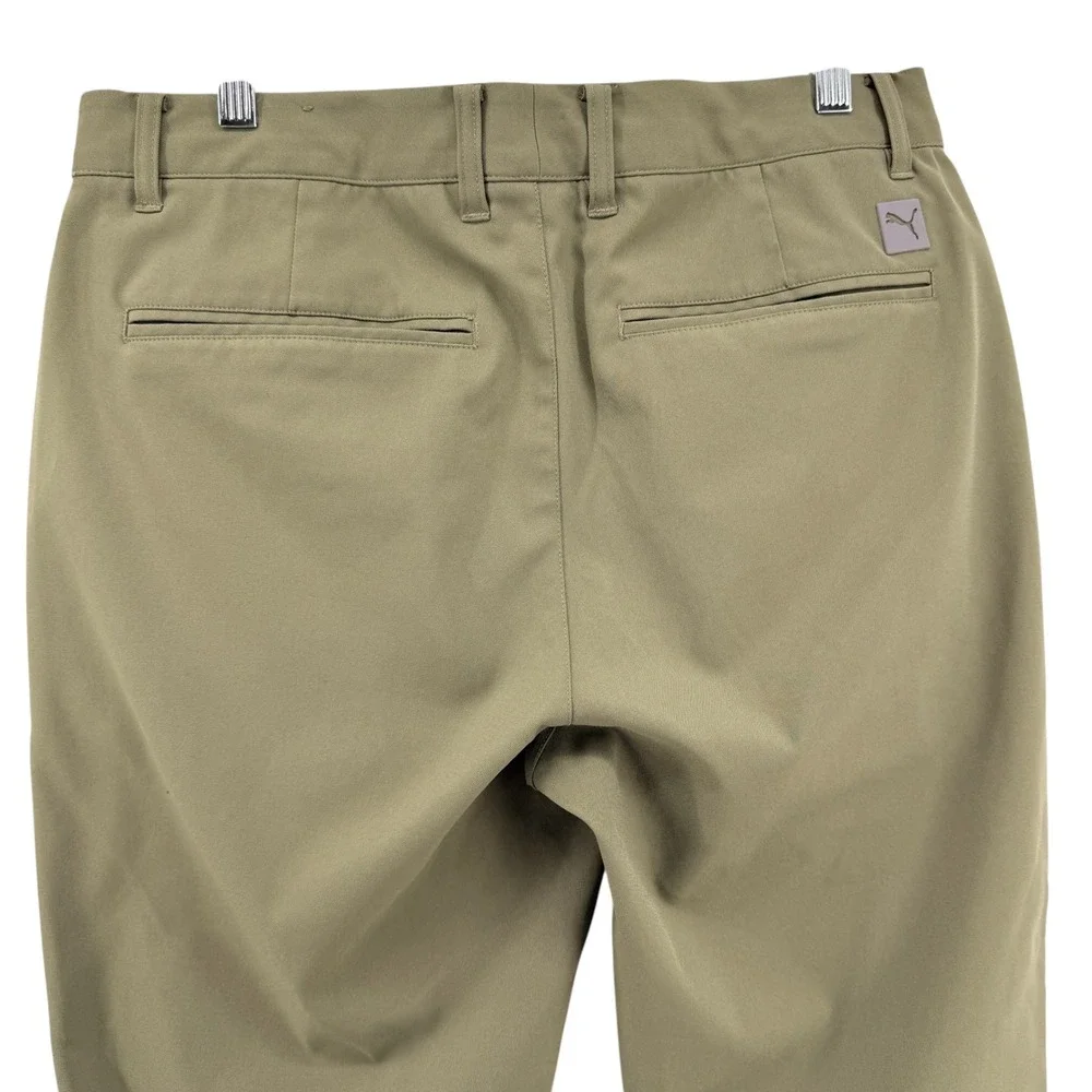 Puma Way 1 Golf Pants Mens 34x30 Pre-Owned Green Performance Flat Front Gorpcore